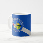 Mok met de vlag van Las Vegas City, Verenigde Stat (Voorkant links)