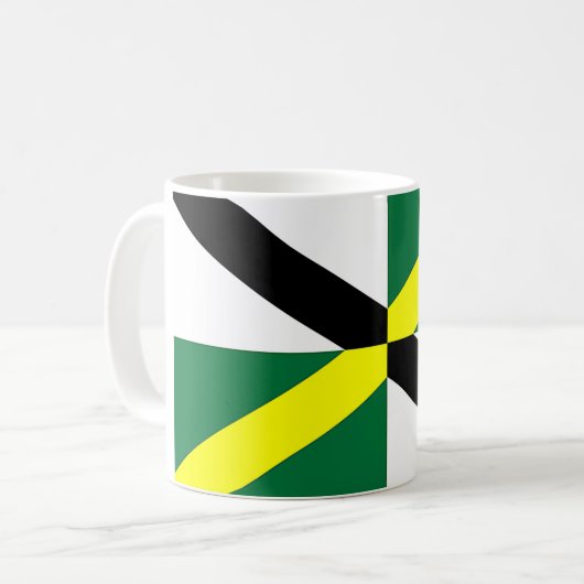 Mok met de vlag van Monterey City, Californië, Ver (Voorkant links)