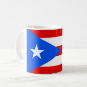 Mok met de vlag van Puerto Rico - Verenigde Staten (Voorkant links)