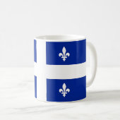 Mok met de vlag van Quebec, Canada (Voorkant rechts)
