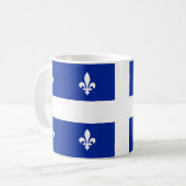 Mok met de vlag van Quebec, Canada (Voorkant links)