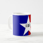 Mok met de vlag van San Antonio, VS (Voorkant links)