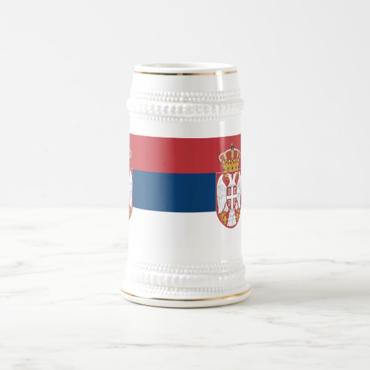 Mok met de vlag van Servië (Center)