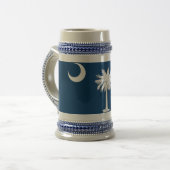 Mok met de vlag van South Carolina State - Verenig (Voorkant links)