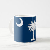 Mok met de vlag van South Carolina State - Verenig (Voorkant links)