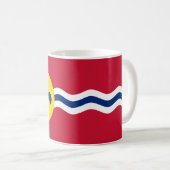 Mok met de vlag van St. Louis, Missouri (Voorkant rechts)