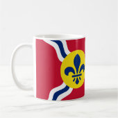 Mok met de vlag van St. Louis, Missouri (Links)