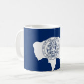 Mok met de vlag van Wyoming State - Verenigde Stat (Voorkant links)