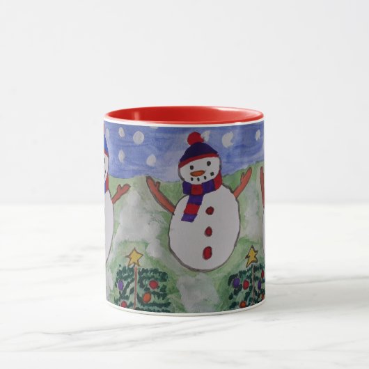 Mok met drie kerstmannen (Midden)