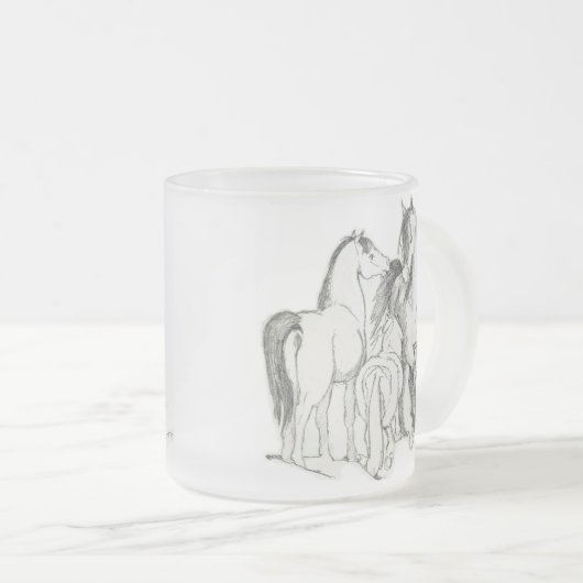 Mok met drie paarden (Voorkant rechts)