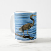 Mok met Driekleurige Reiger op Tak (Voorkant links)