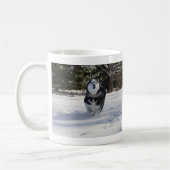 Mok met droogte koffie (Links)