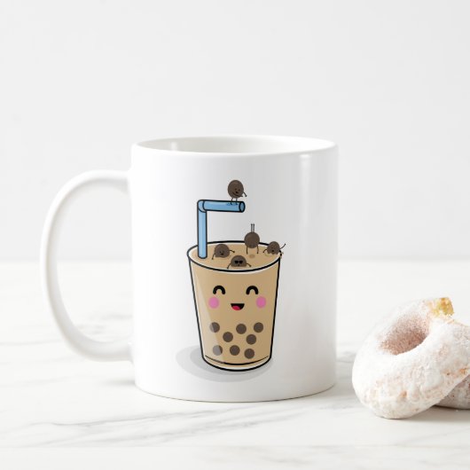Mok met duikbobbobbob Pearl Tea (Met donut)