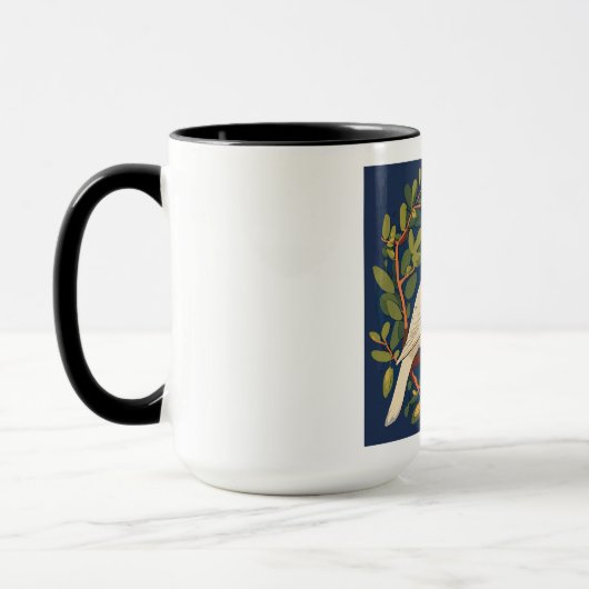 Mok met duiven op olijftak (Links)