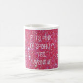 Mok met dunne roze koffie (Center)