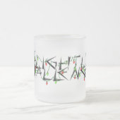 Mok met een beetje uitgedaagd kerstlicht (Center)