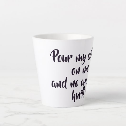 mok met een grappig opschrift (Voorkant)