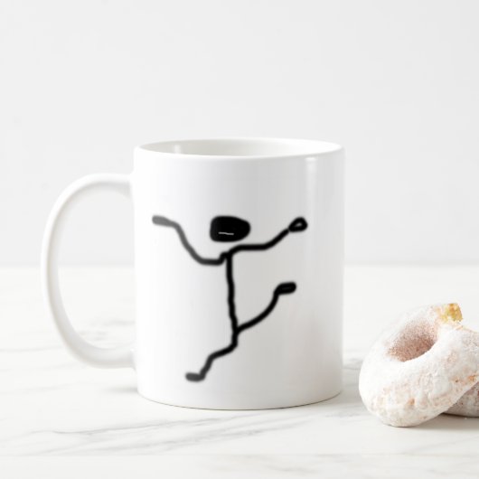 mok met een klein figuurtje (Met donut)