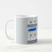 Mok met een lelijke kerstturbo-auto (Links)