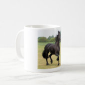 Mok met een mooi Frisiaans paard (Voorkant links)