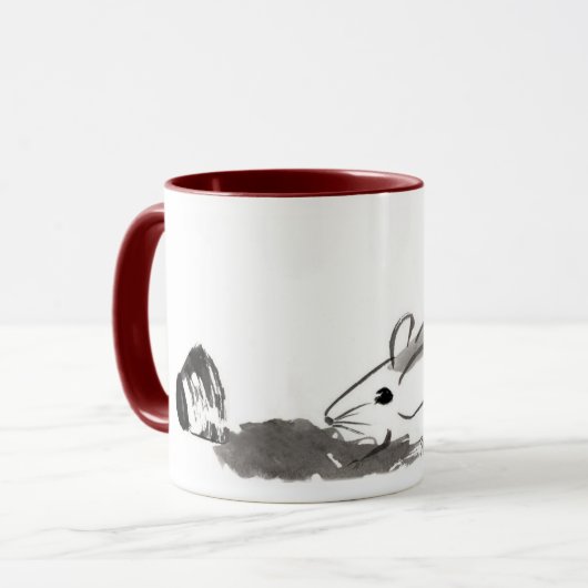 Mok met een muis (Voorkant links)