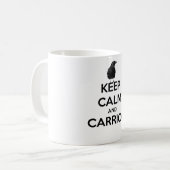 mok met een pees raven (Voorkant links)