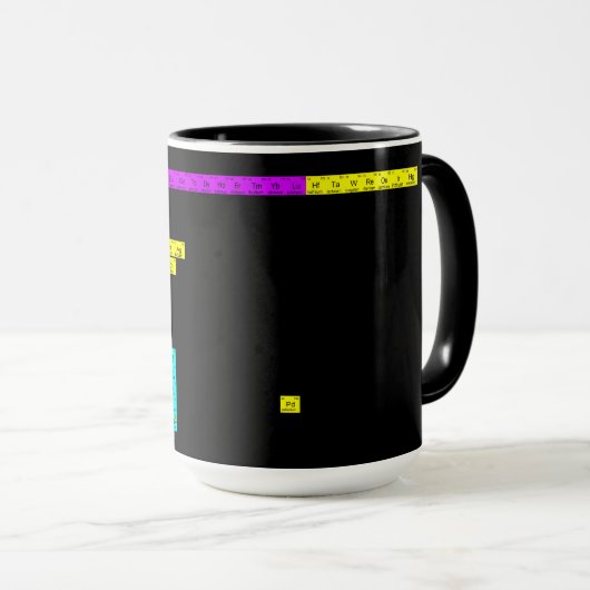 Mok met een periodiek atoom (Voorkant rechts)