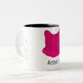 Mok met een poesje Pet - voor een beetje liefde 's (Voorkant links)