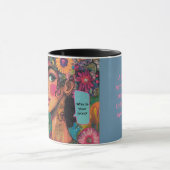 Mok met een positief bijbelvers uit Spreuken 27:17 (Midden)