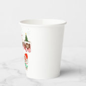 Mok met een prettige kerstSnoep Papieren Bekers (Links)