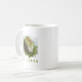 Mok met een Sigiriya vestingkunst. (Voorkant links)