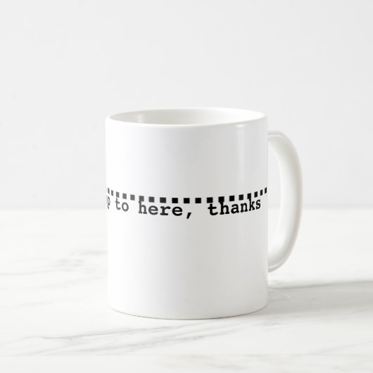 Mok met een vullijn (Voorkant rechts)