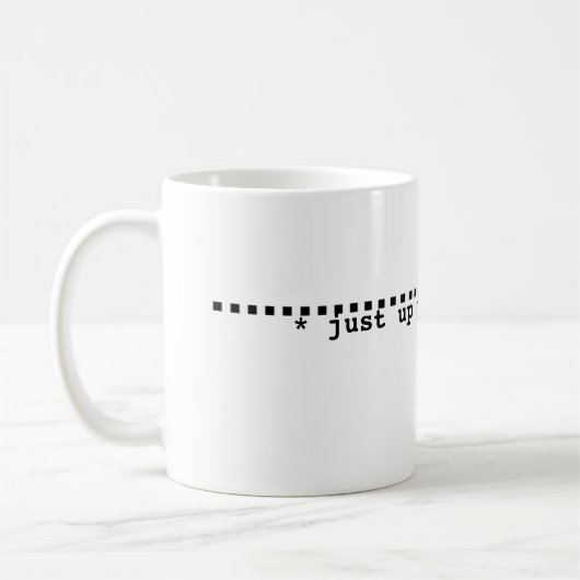 Mok met een vullijn (Links)