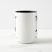 Mok met eigen bloemalphabet cadeau voor collega's (Midden)