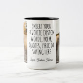 Mok met eigen foto & tekst, Cadeau voor haar & hem (Center)