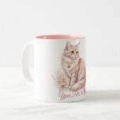 Mok met eigen kattennaam (Voorkant links)