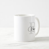 Mok met eigen monogram (Voorkant rechts)