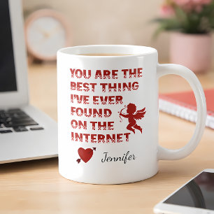 Mok met eigen naam Grappig cadeau voor online da