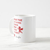 Mok met eigen naam | Grappig cadeau voor online da (Voorkant links)