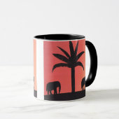 Mok met ellefant design (Voorkant rechts)