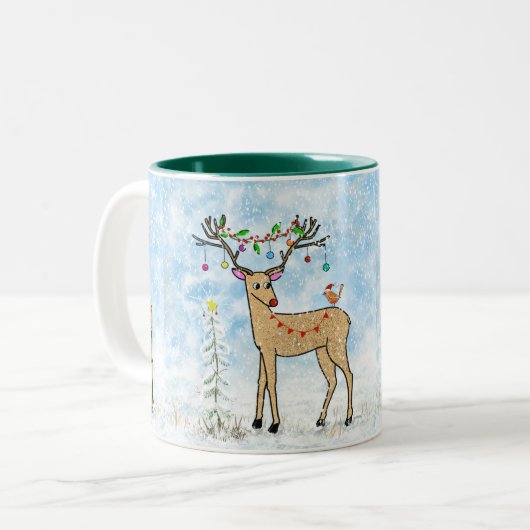 Mok met feestdagen en feestdagen (Voorkant links)