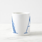 Mok met Floral Monogram (Center)