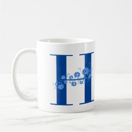 Mok met Floral Monogram H