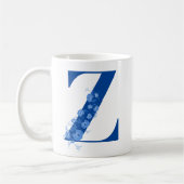 Mok met Floral Monogram letter Z (Links)