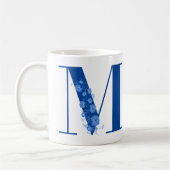 Mok met Floral monogram M (Links)