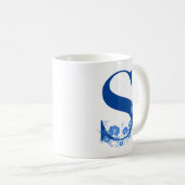 Mok met Floral van Monogram S (Voorkant rechts)