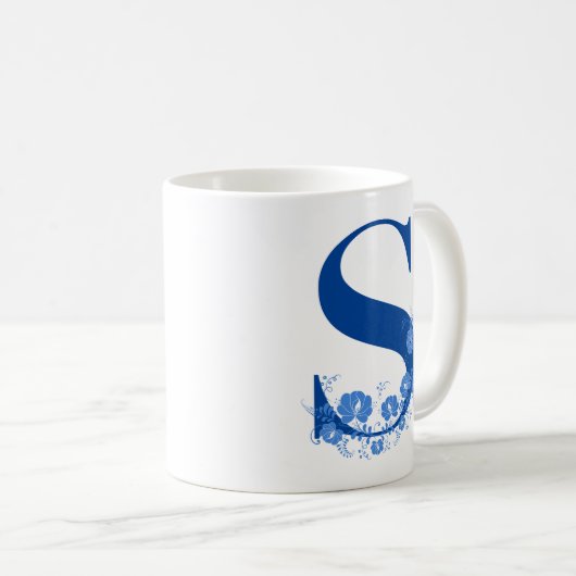 Mok met Floral van Monogram S (Voorkant rechts)