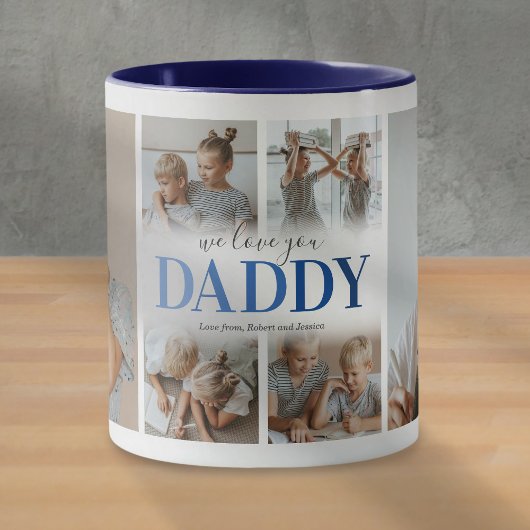 Mok met foto collage 'We Love You Daddy'
