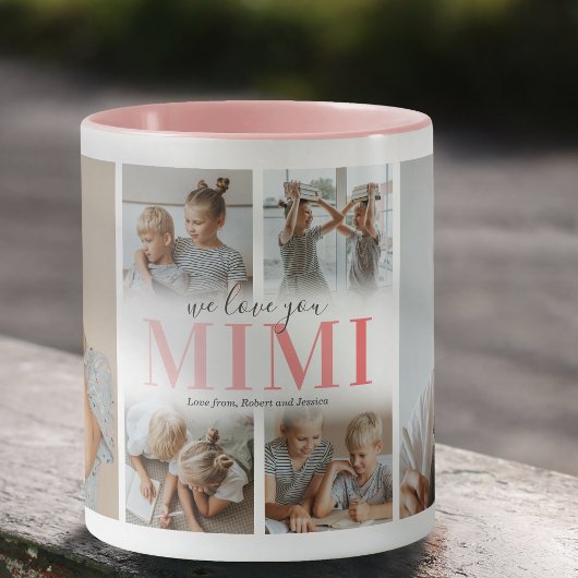 Mok met foto collage 'We Love You Mimi'