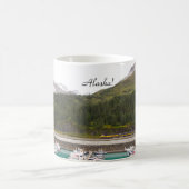 Mok met foto van de bergen van Alaska, trein (Center)